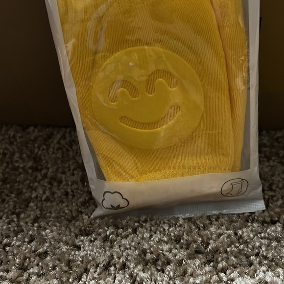 Crawling socks. New. Yellow, black, khaki, blue. Listing one pair. You pick colo - Picture 2 of 2